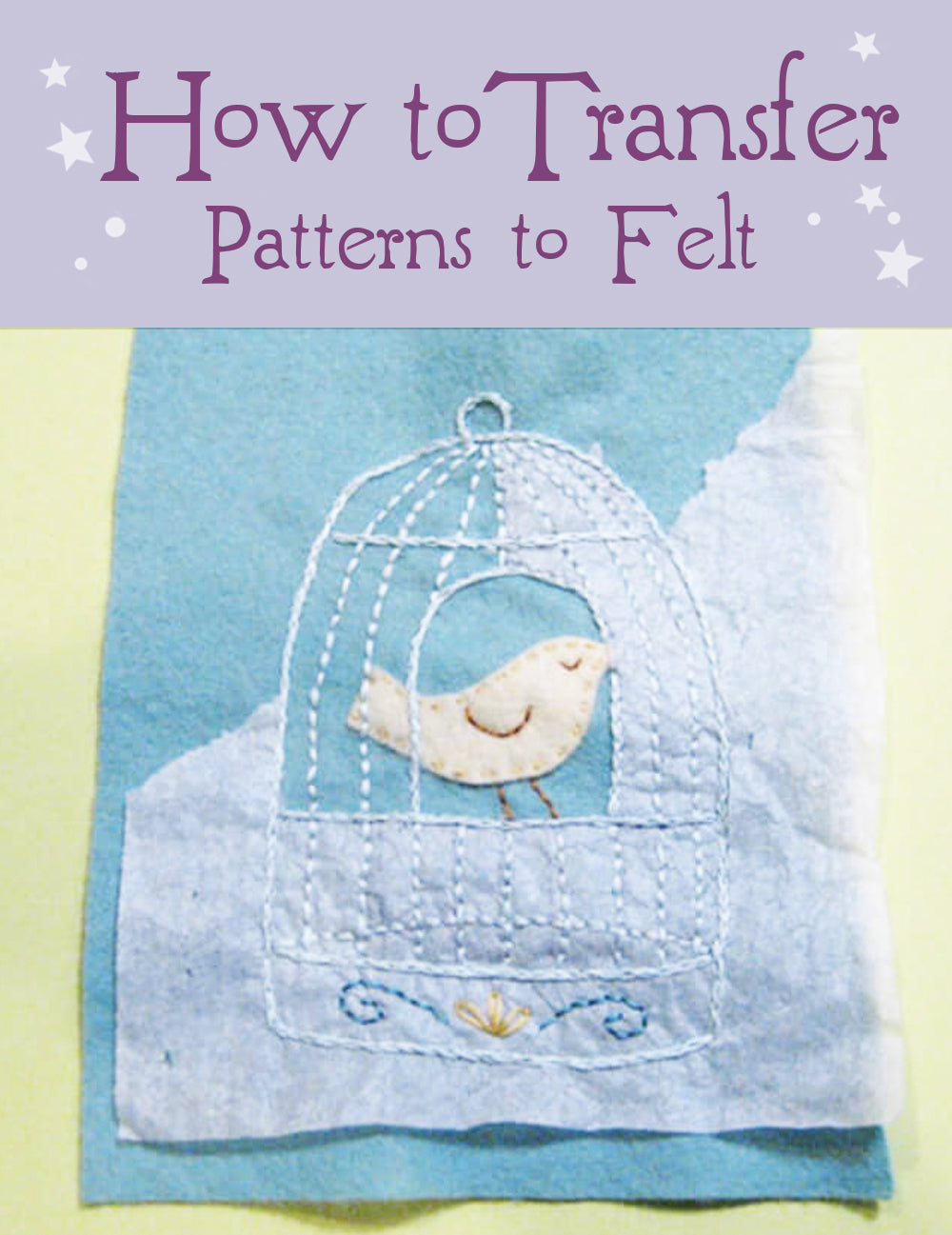 How to transfer pattern with tissue paper - Embroidery tutorial