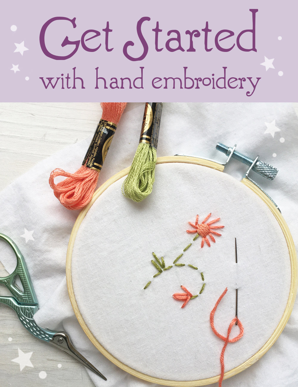 END A THREAD for Hand Embroidery  How to Cross Stitch Tutorial for  Beginners Flosstube 