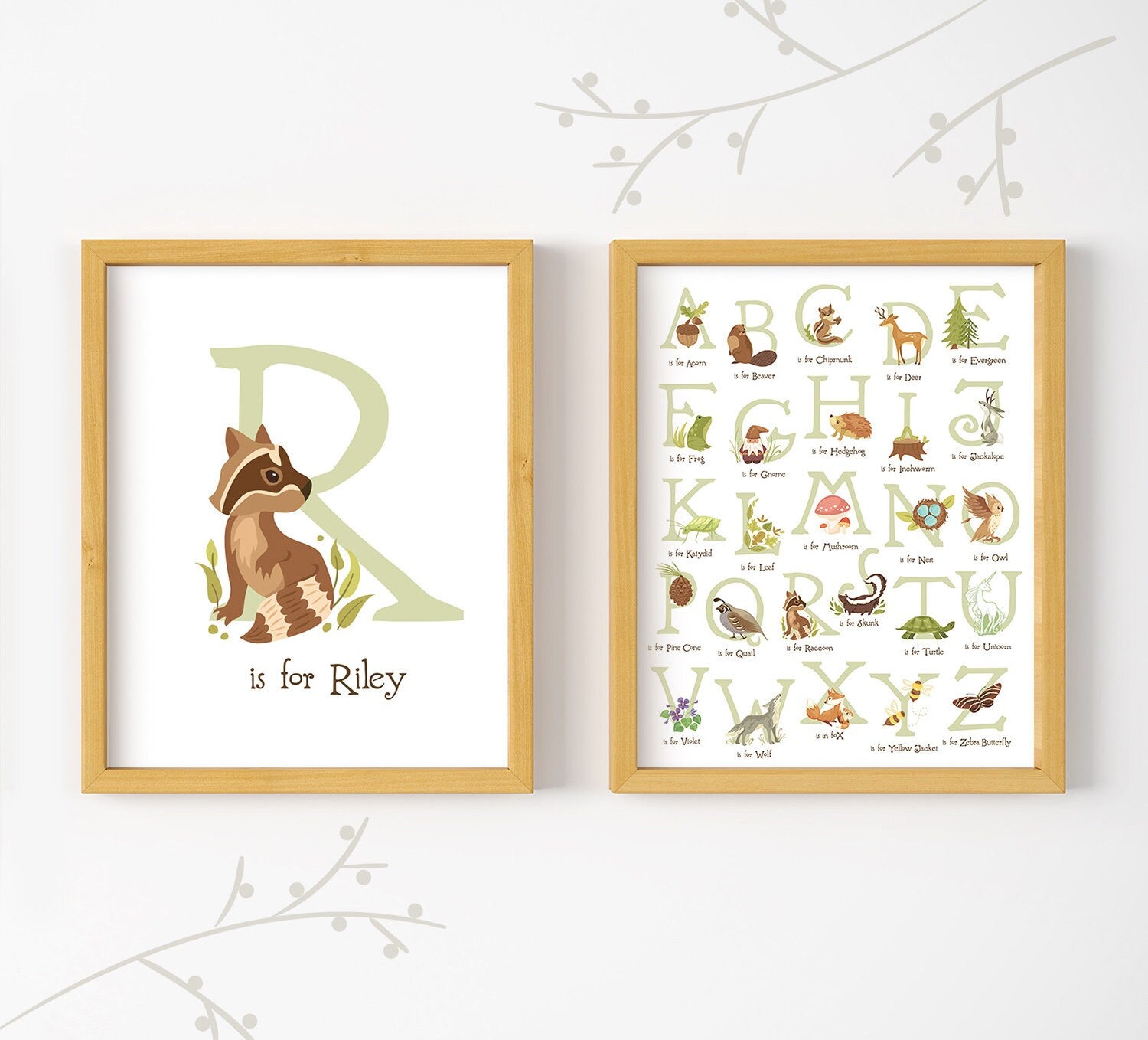 Personalised Woodland Animals Photo Album with Sleeves