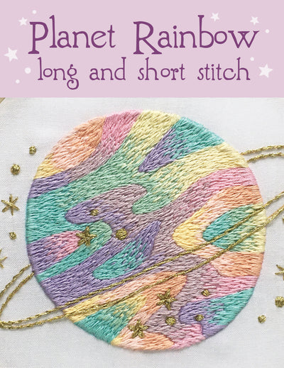 Planet Rainbow long and short stitch