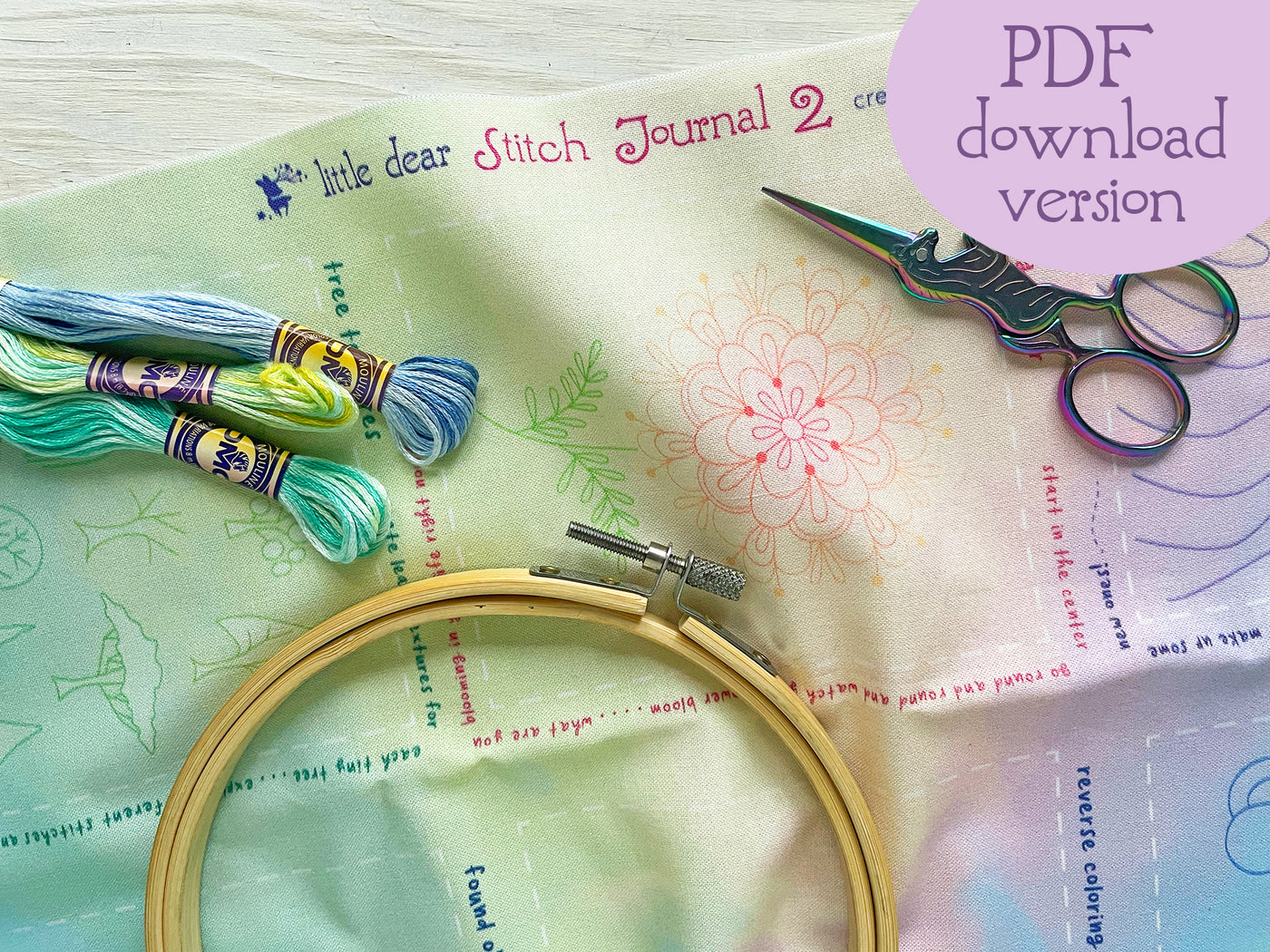 PDF Download Stitch Journal *2* DIY Hand Embroidery Activity Book