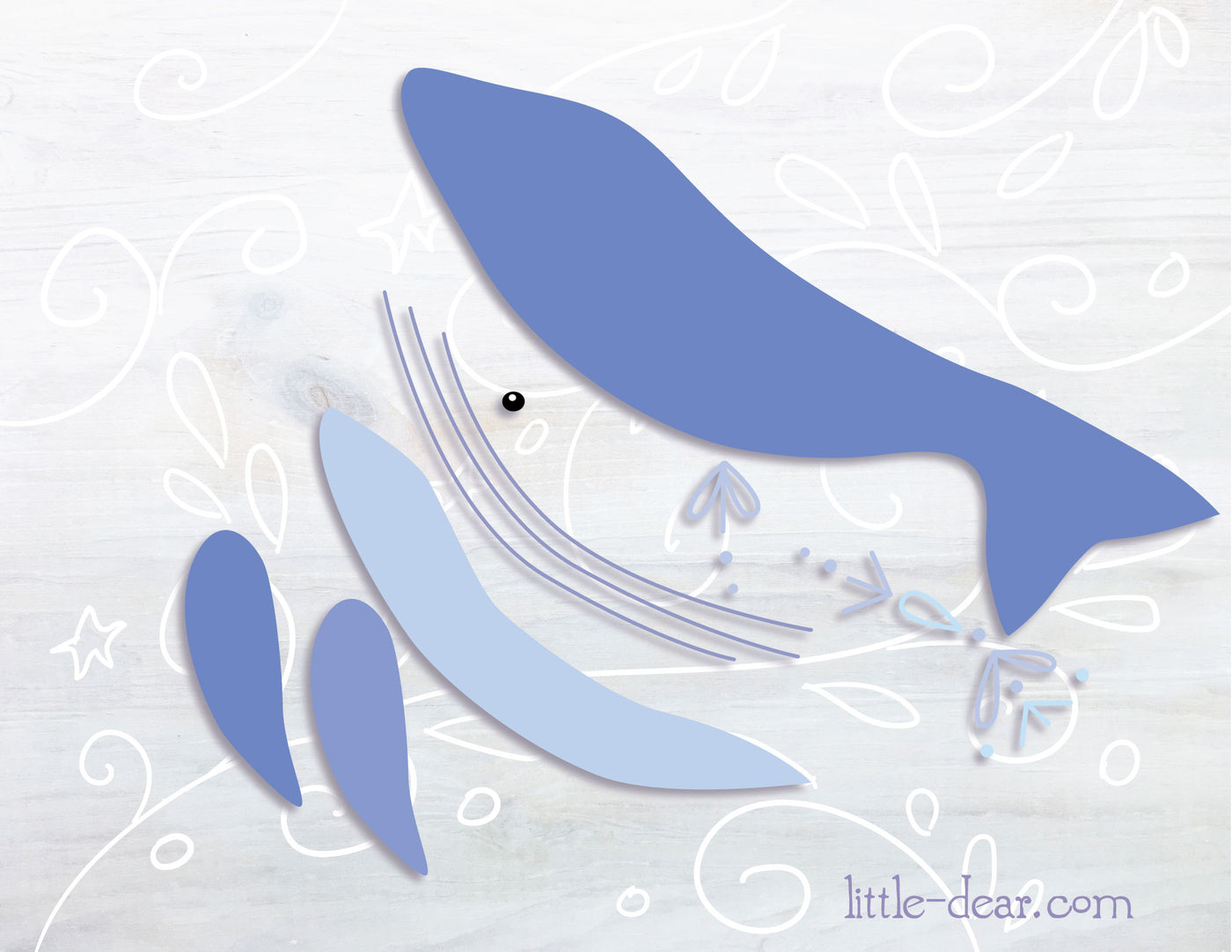 SVG Blue Whale cut file for Cricut, Silhouette, PNG, JPG