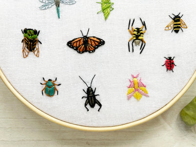 Tiny Bugs Hand Embroidery pattern download