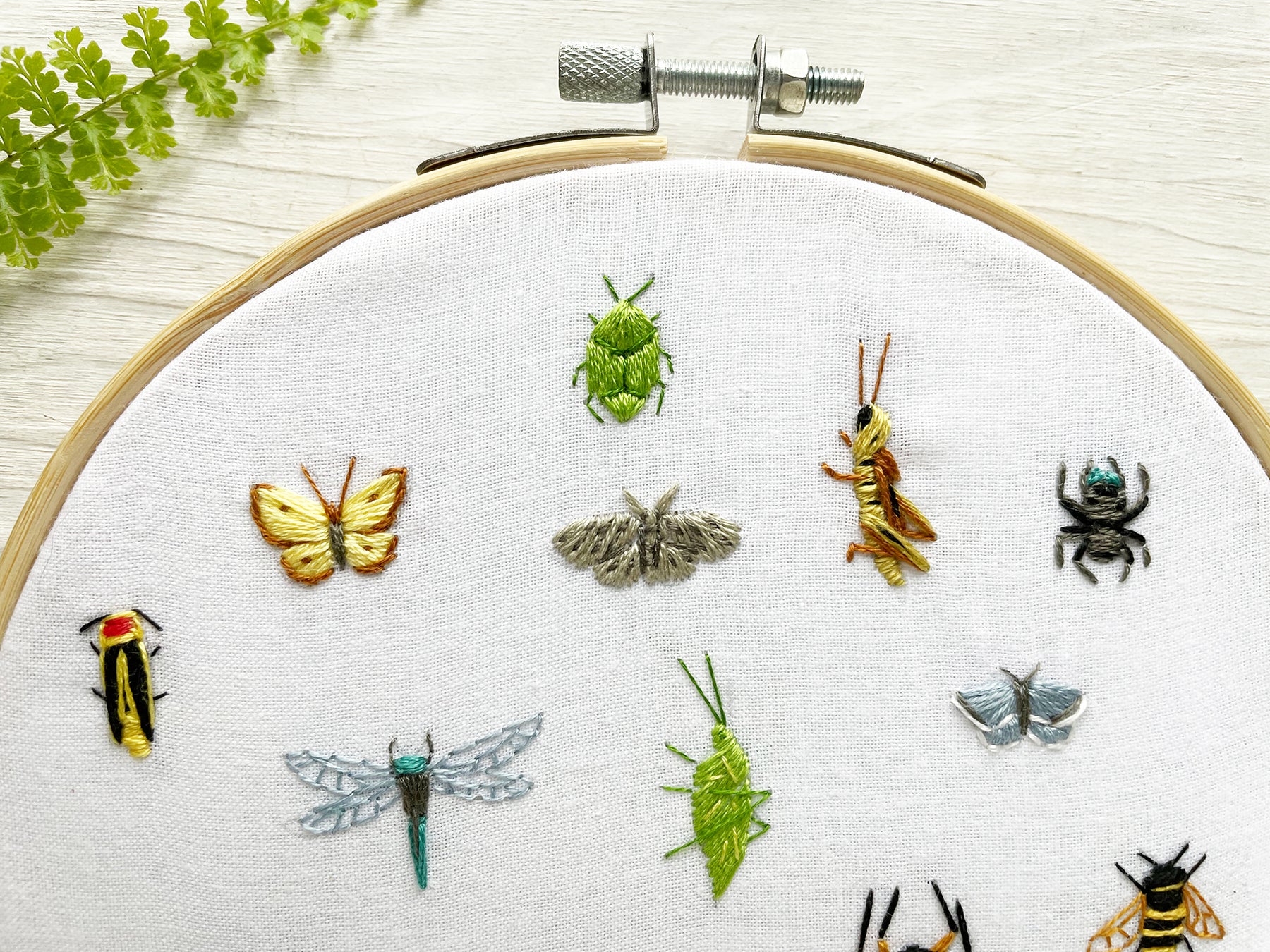 Tiny Bugs Hand Embroidery pattern download – Little Dear Shop