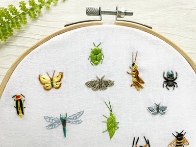Tiny Bugs Hand Embroidery pattern download