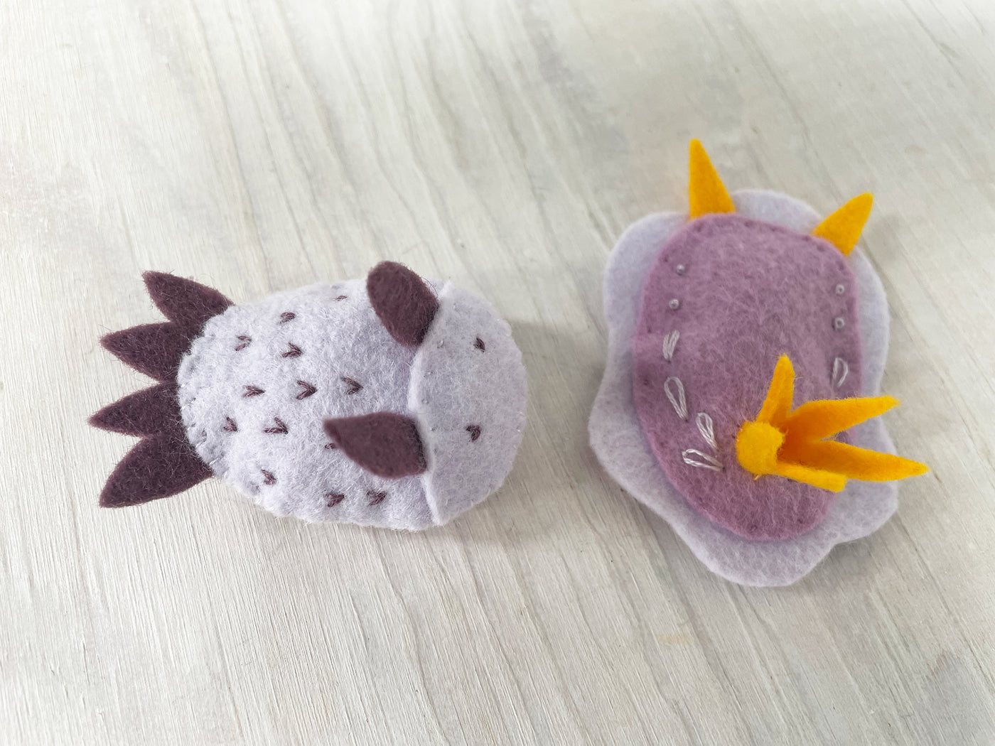Sea Slugs Felt Animals Plush Sewing Pattern download – Little Dear Shop
