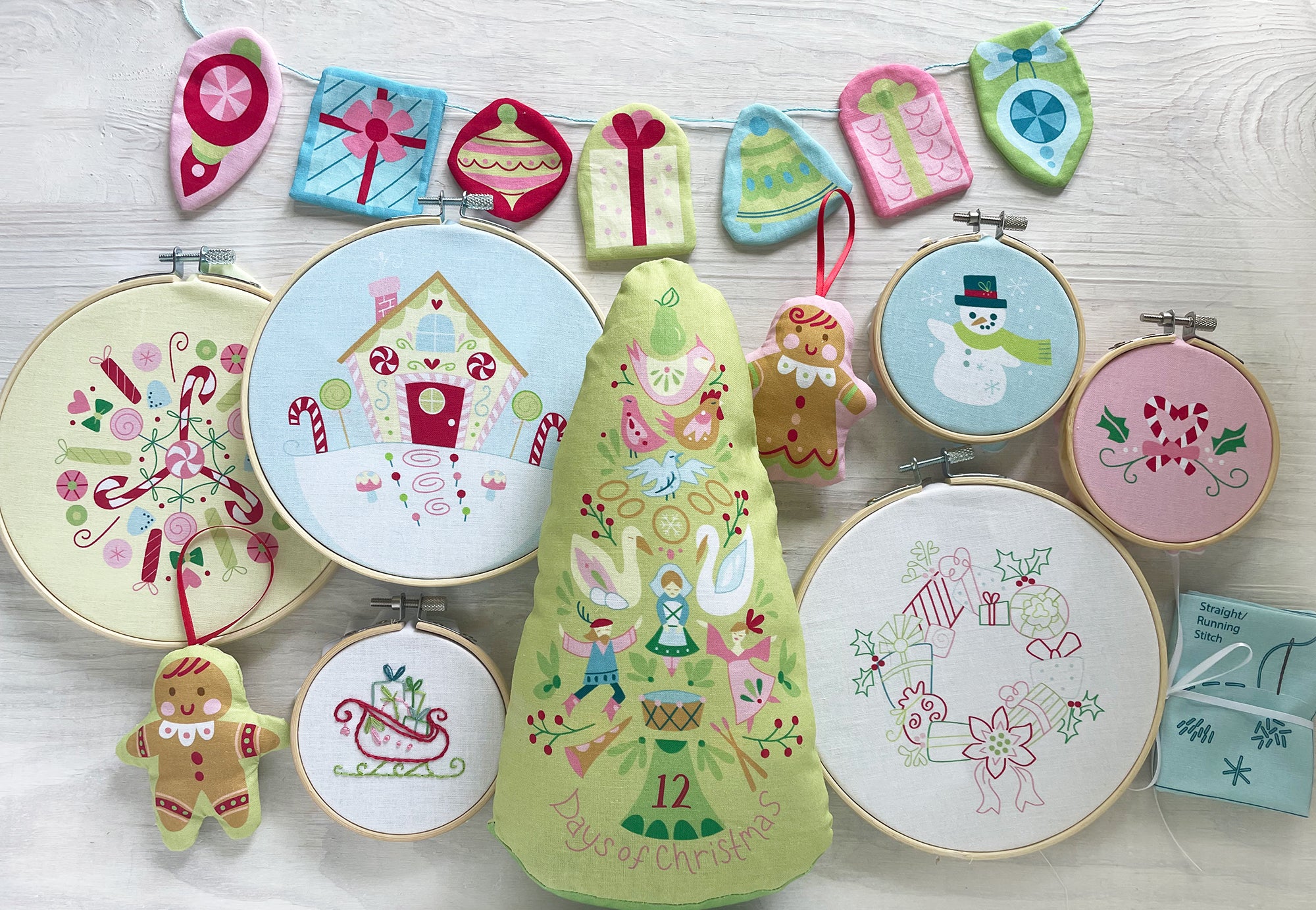 Christmas Candy Land embroidery and sewing fabric project yard – Little ...