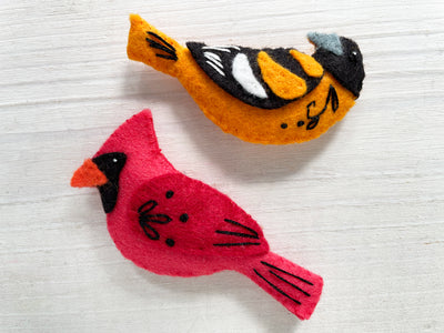 Colorful Birds felt animals Sewing Pattern