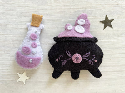 Witchy Essentials Halloween Felt Sewing pattern