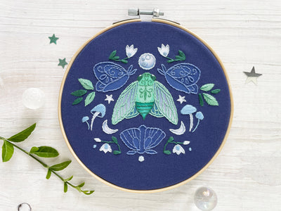 Cicada Summer Beginner Hand Embroidery pattern