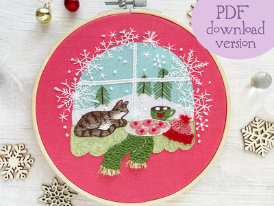 Cozy Winter PDF Hand Embroidery pattern download