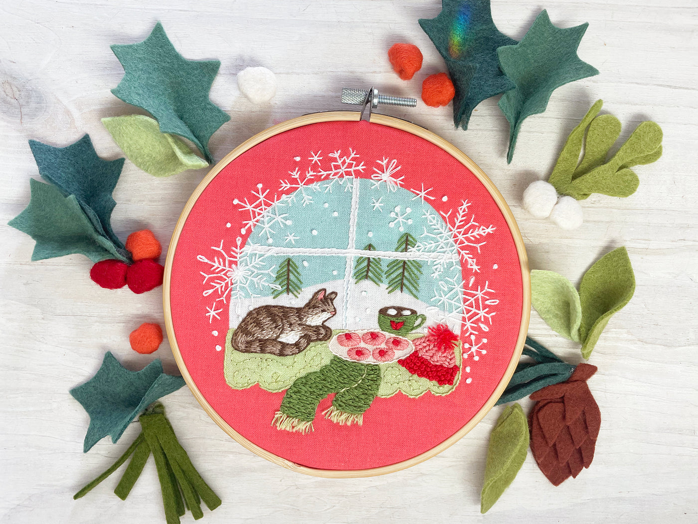 Cozy Winter PDF Hand Embroidery pattern download