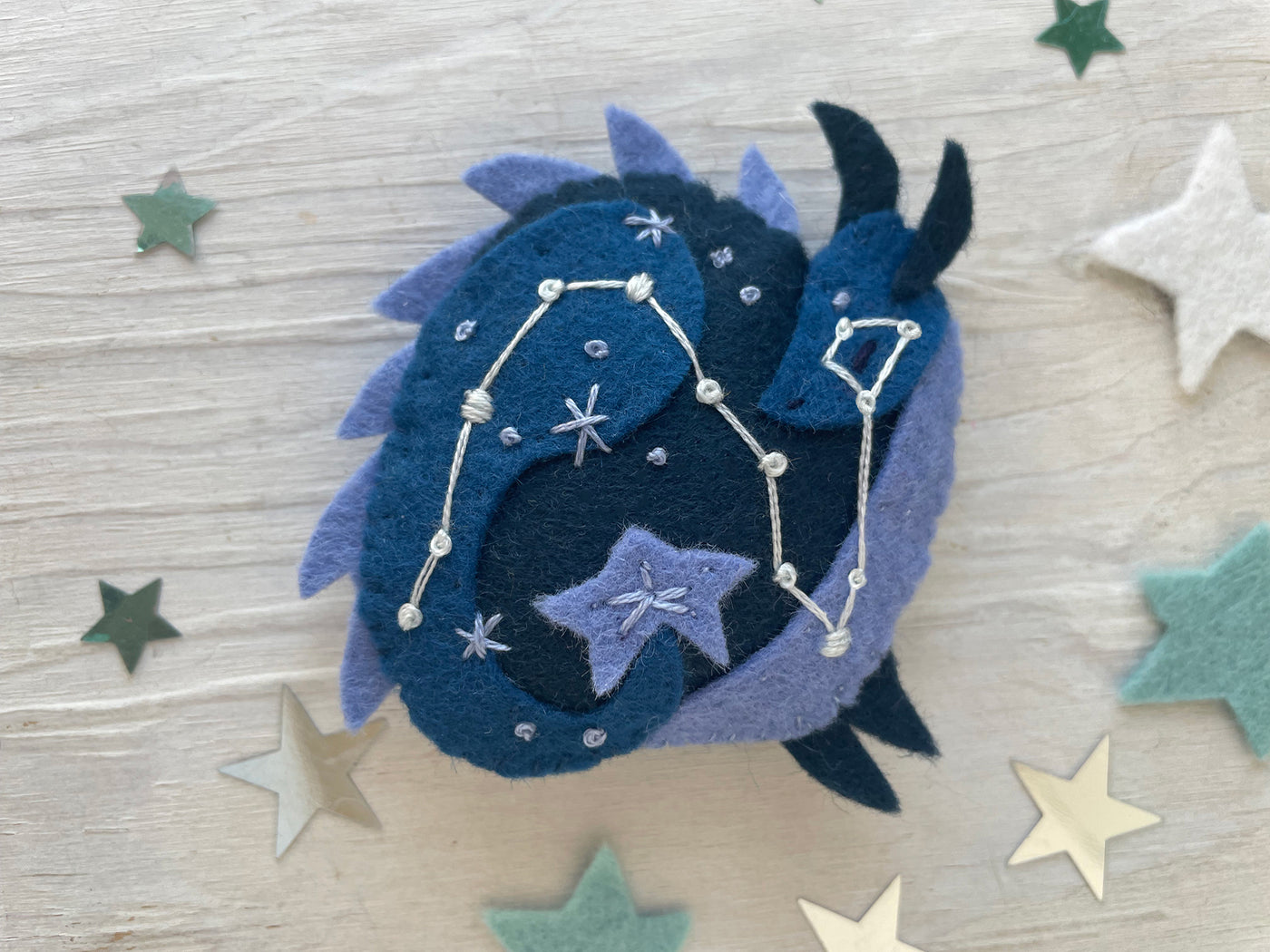 Celestial Dragons Fantasy Felt Animals Plush Sewing Pattern