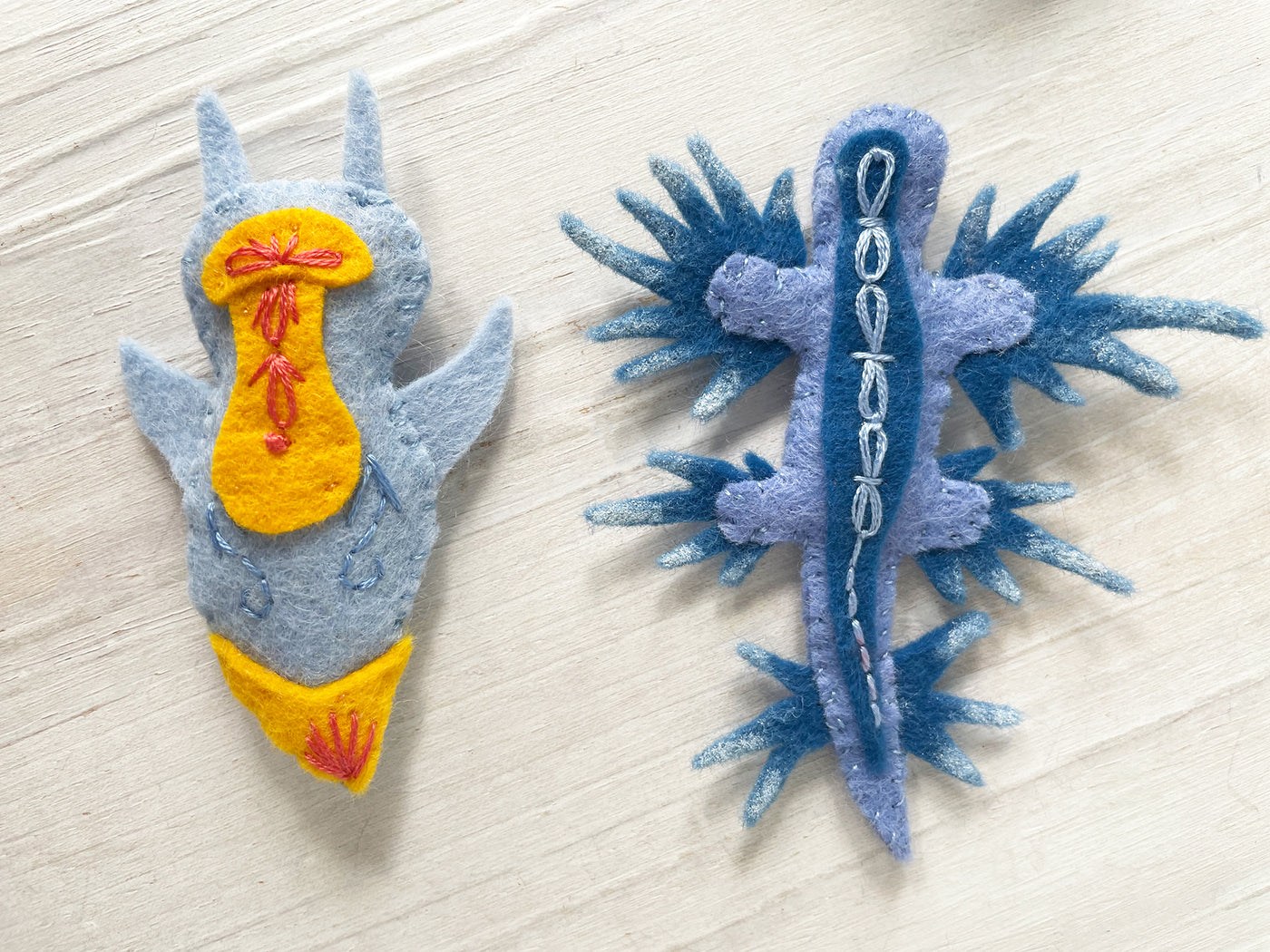 Sea Slugs Felt Animals Plush Sewing Pattern download – Little Dear Shop