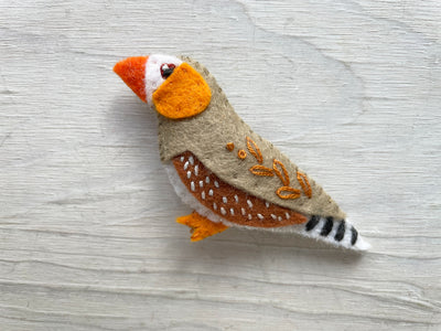 Tropical Birds felt animals Sewing Pattern