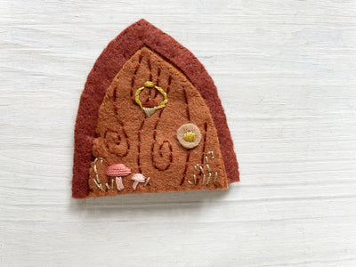 Secret Doors felt ornament Sewing Pattern, fairy door