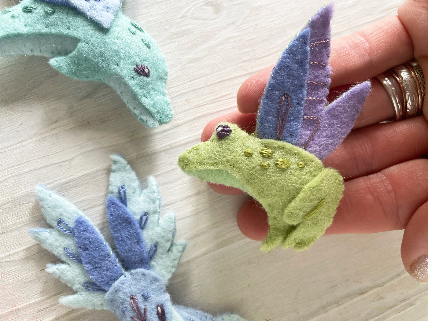 Felt Fantasy Winged Fairy Animals Plush Sewing Pattern