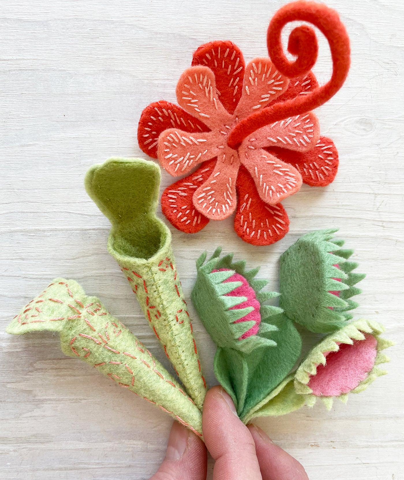 Felt Carnivorous Plants Sewing Pattern