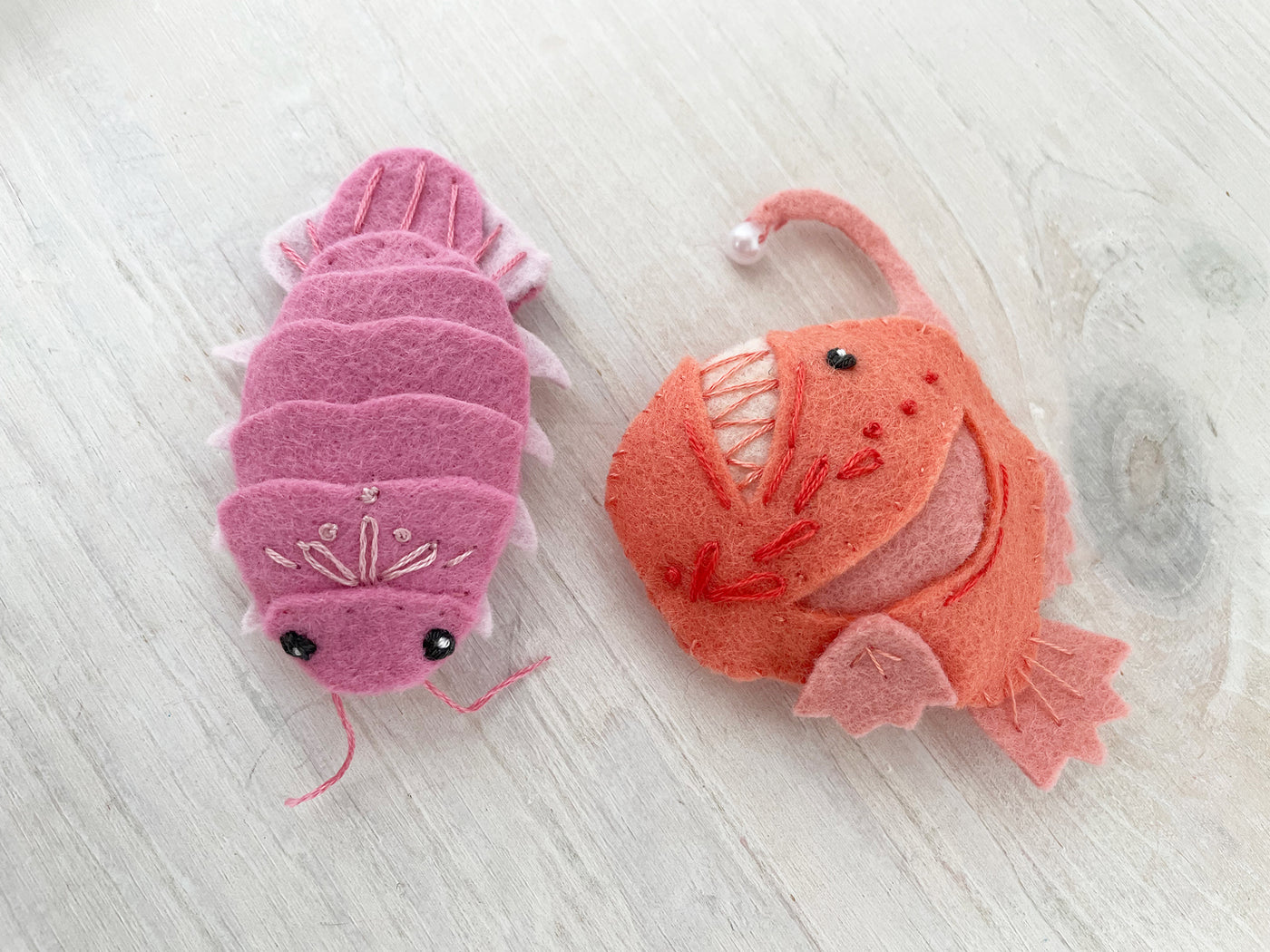 Deep Sea Creatures, Felt Animals Plush Sewing Pattern