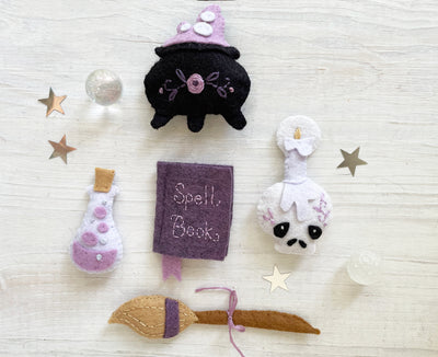 Witchy Essentials Halloween Felt Sewing pattern