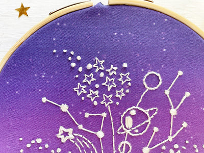 Moon Bouquet Hand Embroidery Pattern download