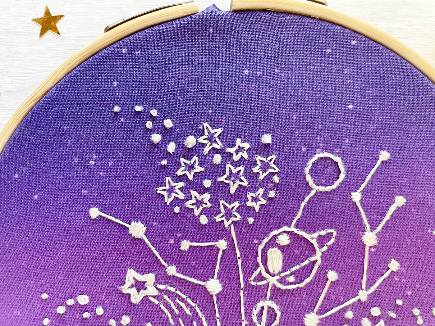 Moon Bouquet Hand Embroidery Sampler