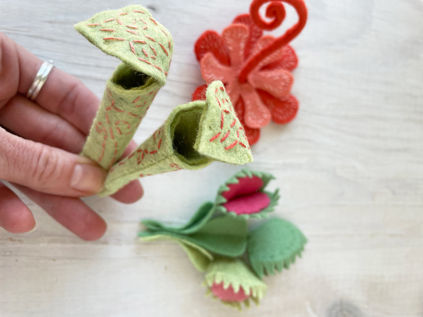 Felt Carnivorous Plants Sewing Pattern