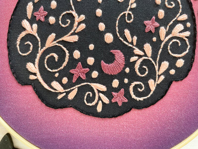 Intricate Pumpkin Halloween Hand Embroidery Sampler