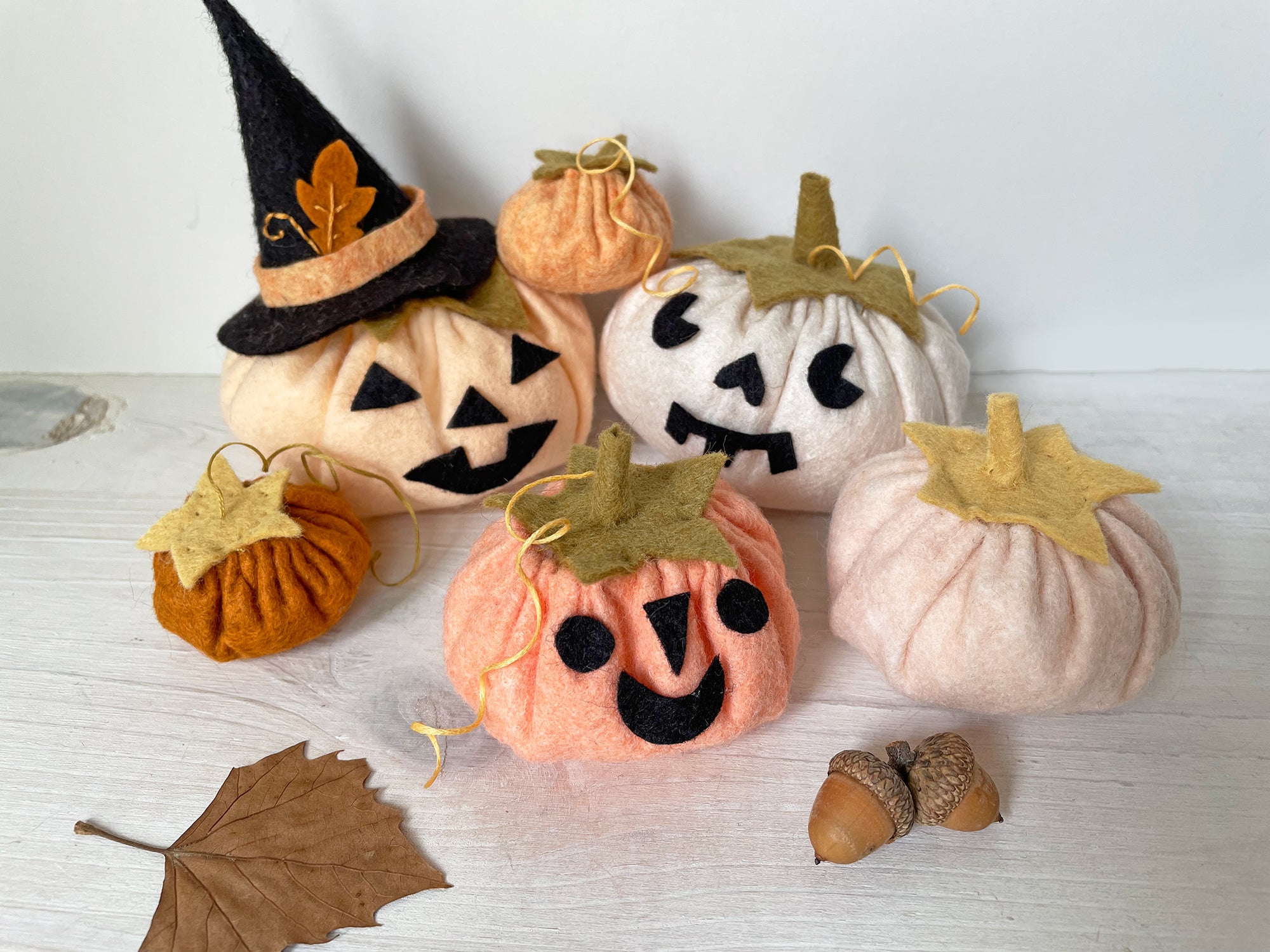 Halloween Felt Pumpkin Plush Craft