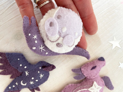 Celestial Fantasy Sky Creatures felt animal plush Sewing Pattern