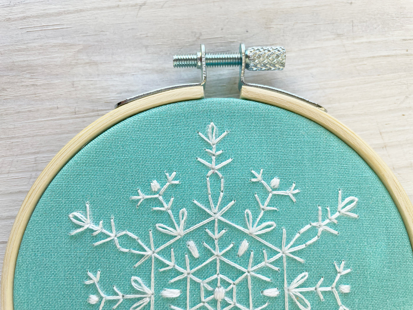 Christmas Winter Snowflake Hand Embroidery Kit