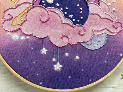 Space Fantasy celestial Hand Embroidery pattern PDF download