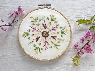 Four Seasons Nature Mandalas Hand Embroidery pattern