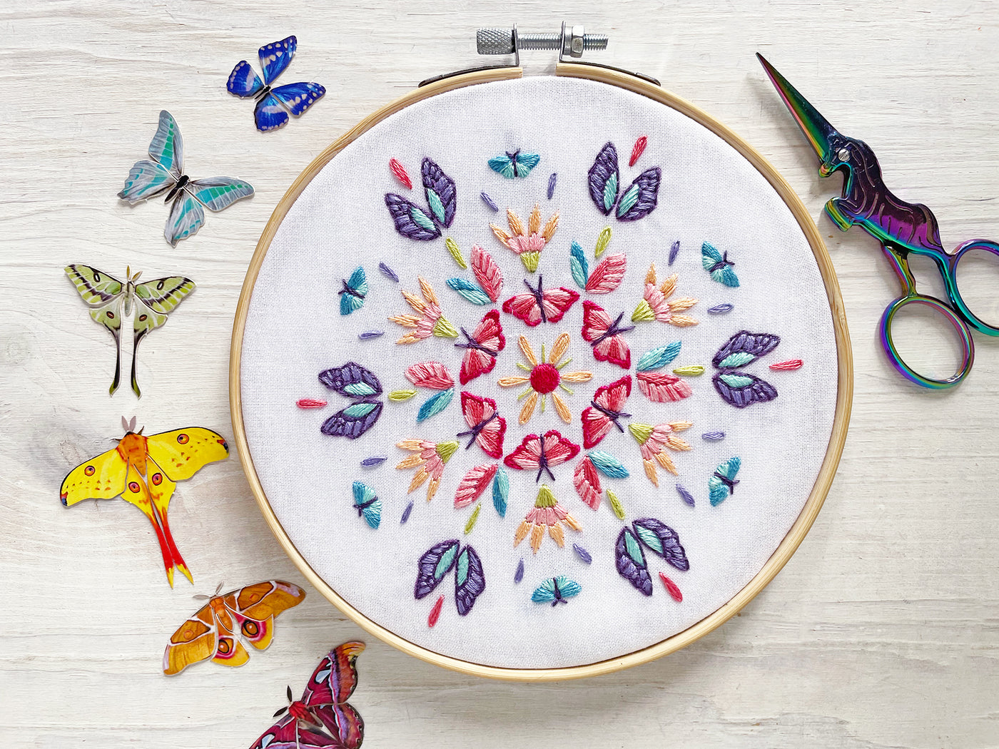 Four Seasons Nature Mandalas Hand Embroidery pattern