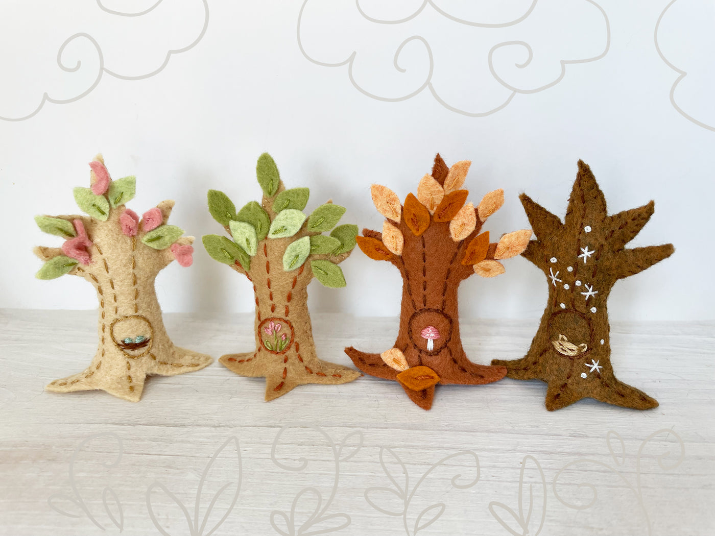 Little Seasons Trees sewing pattern – Little Dear Shop