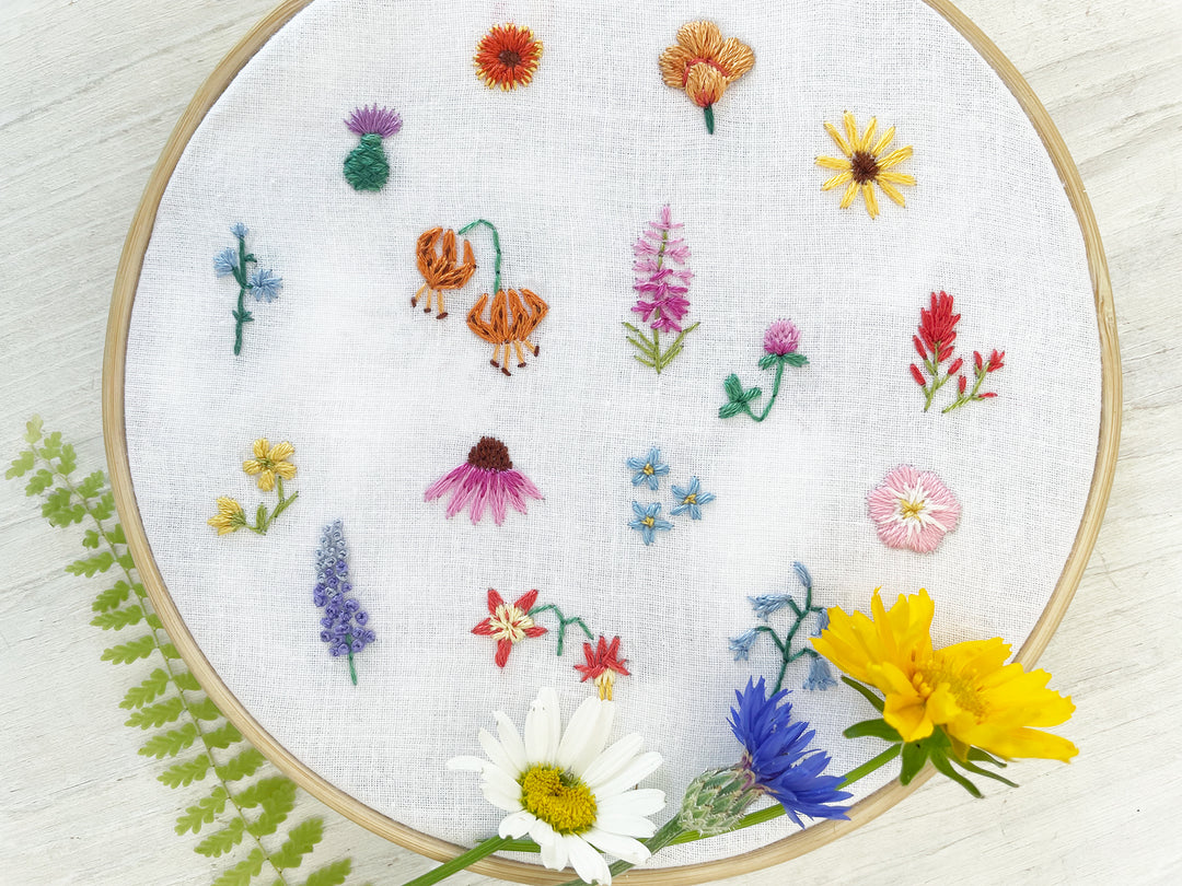 Tiny Wildflowers Hand Embroidery pattern download, mini floral design – Little Dear Shop tiny-wildflowers-hand-embroidery-pattern-download-mini-floral-design-little-dear-shop