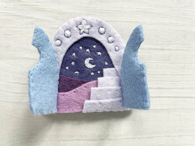 Secret Doors felt ornament Sewing Pattern, fairy door