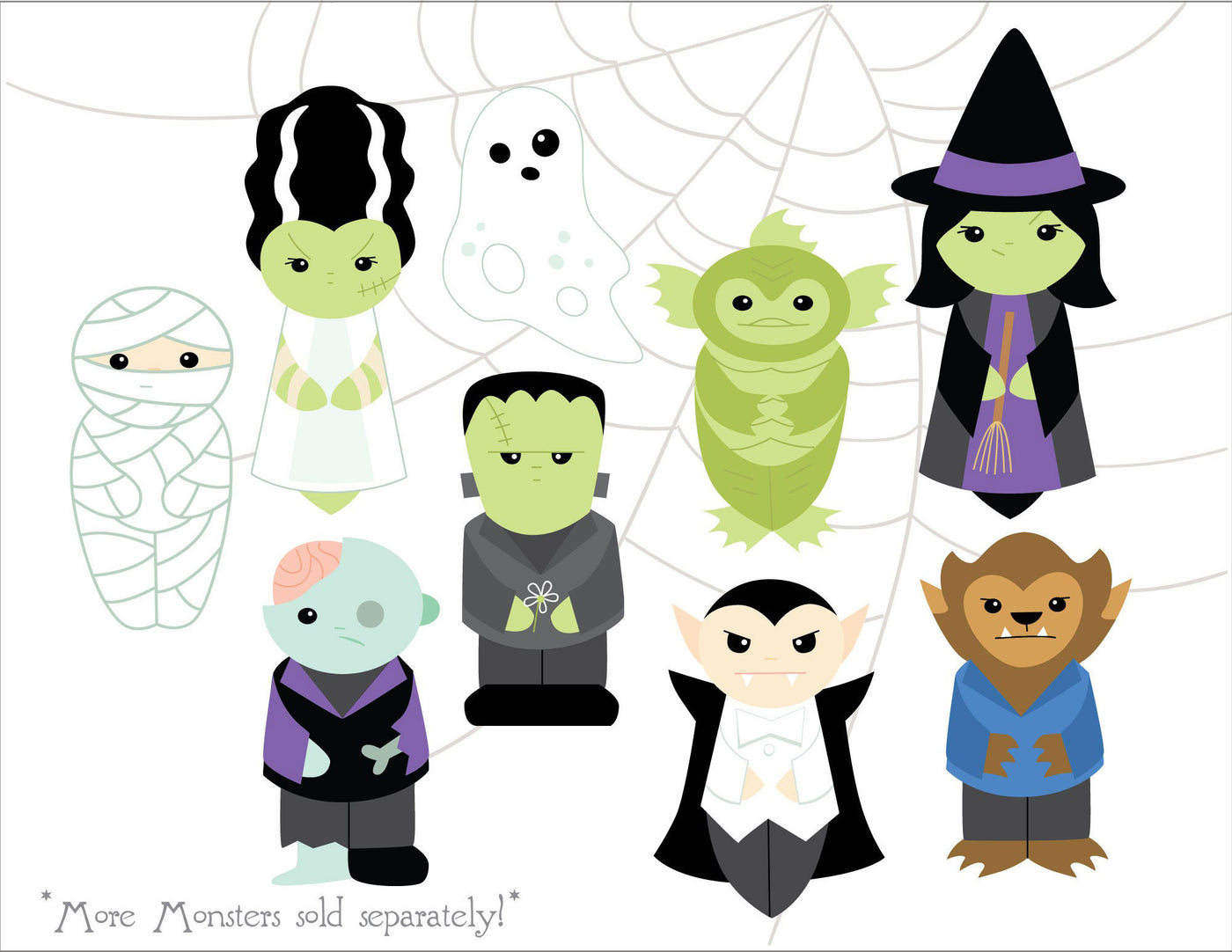 SVG cute Zombie Halloween cut files for Cricut, Silhouette, PNG, JPG