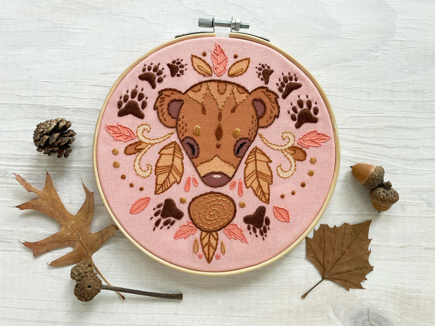 Spirit Bear Hand Embroidery pattern