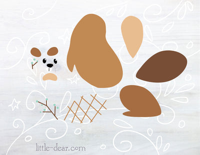 SVG Beaver, woodland animals cut file for Cricut, Silhouette, PNG, JPG