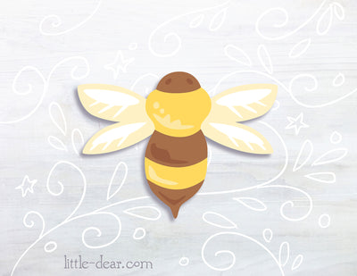 SVG Bumble Bee cut file for Cricut, Silhouette, PNG, JPG