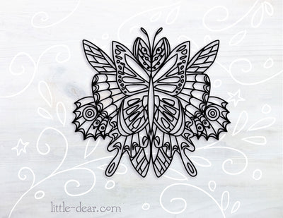 SVG Butterfly Wings cut file for Cricut, Silhouette, PNG, JPG