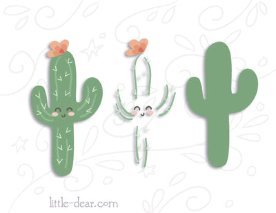 SVG Saguaro Cactus cut file for Cricut, Silhouette, PNG, JPG