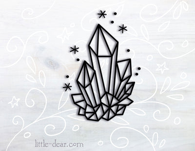SVG Crystals cut file for Cricut, Silhouette, PNG, JPG gemstones
