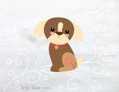 SVG Dog cut file for Cricut, Silhouette, PNG, JPG