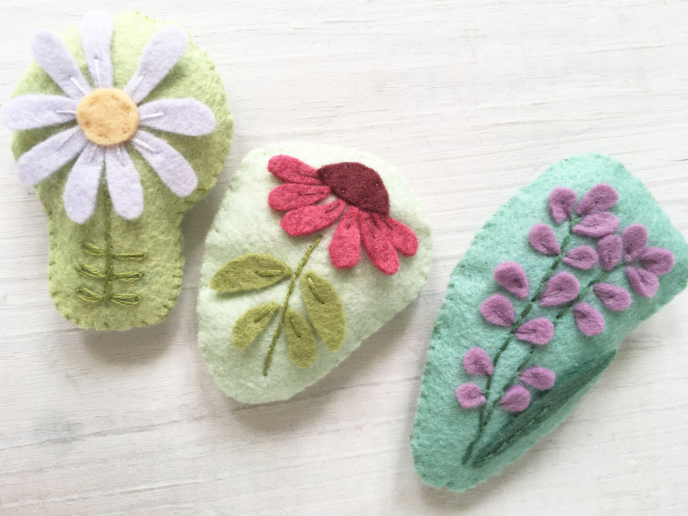 Felt Flower Applique Sewing Pattern – Little Dear Shop