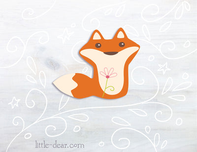 SVG cute Fox cut file for Cricut, Silhouette, PNG, JPG woodland animal