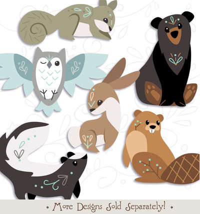 SVG Skunk, woodland animals cut file for Cricut, Silhouette, PNG, JPG