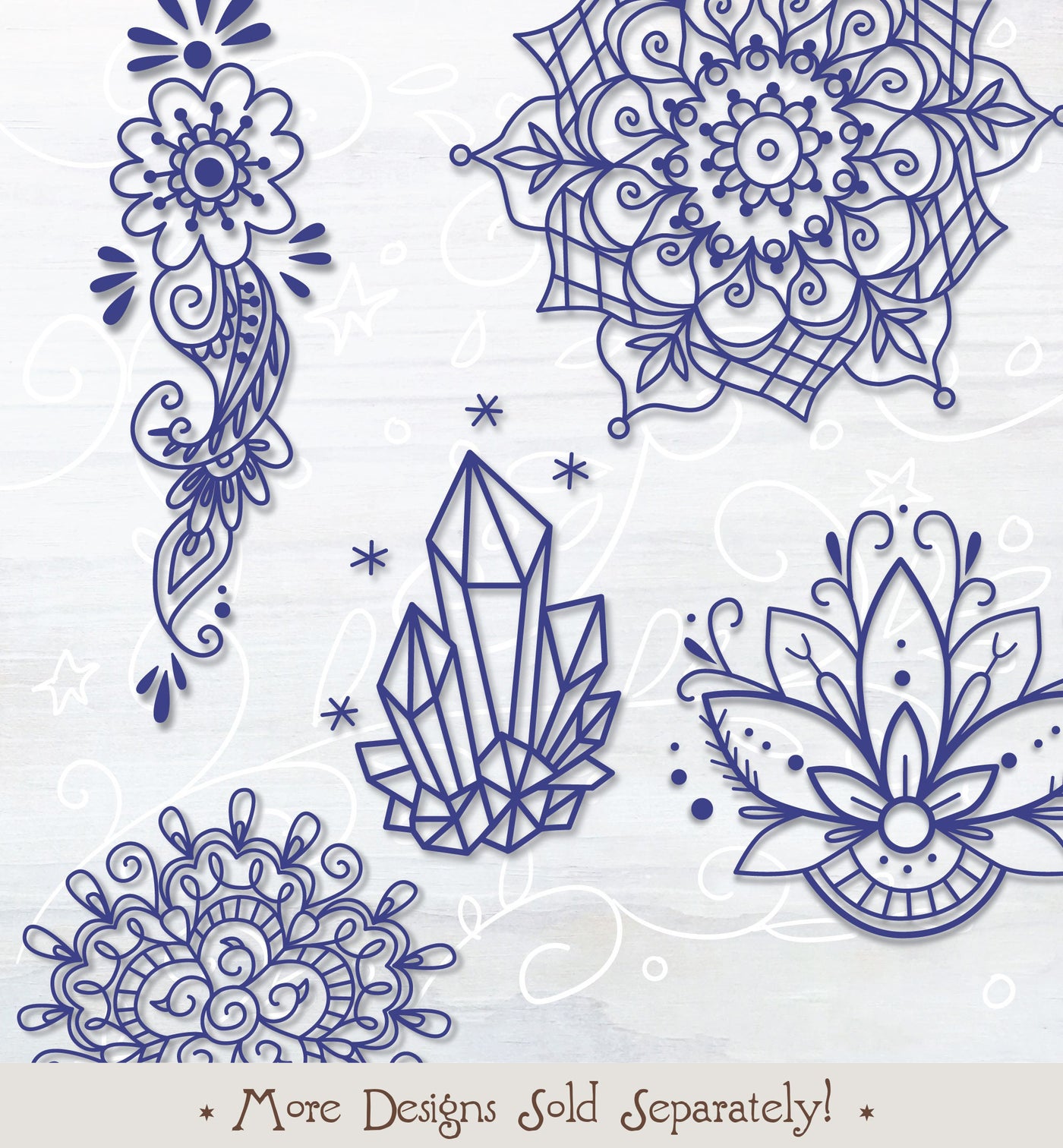SVG Lotus Flower cut file for Cricut, Silhouette, PNG, JPG