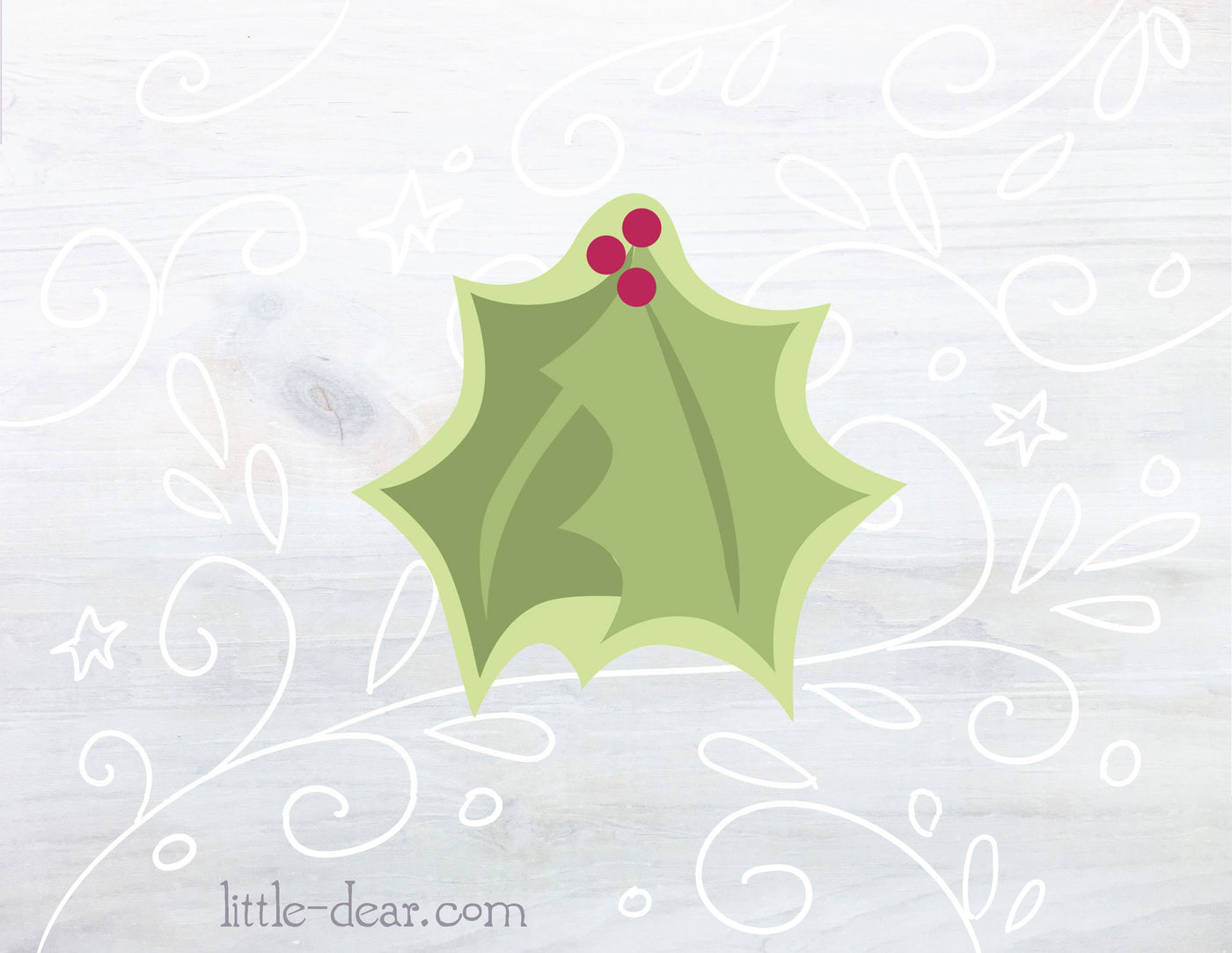 SVG Christmas Holly leaves and berries cut files for Cricut, Silhouette, PNG, JPG